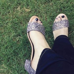 Freepeople glitter heels